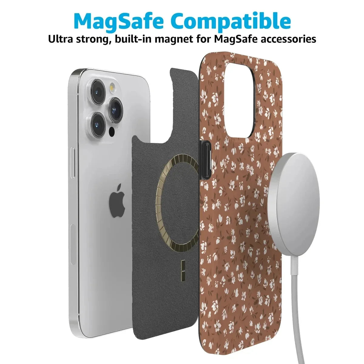Mocha Meadow | Tiny Flowers Case iPhone Case get.casely