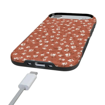 Mocha Meadow | Tiny Flowers Case iPhone Case get.casely