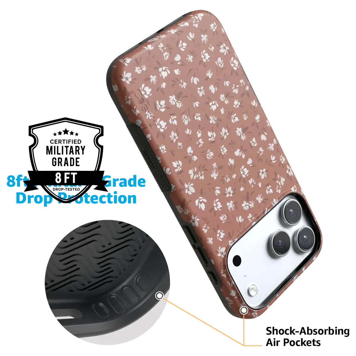Mocha Meadow | Tiny Flowers Case iPhone Case get.casely