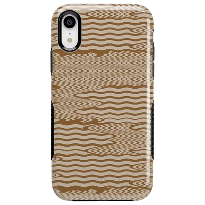 Mocha Ripple | Brown Waves Case iPhone Case get.casely Bold iPhone XR