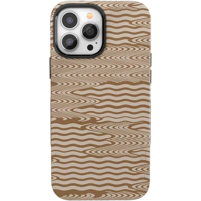 Mocha Ripple | Brown Waves Case iPhone Case get.casely Bold + MagSafe® iPhone 13 Pro Max