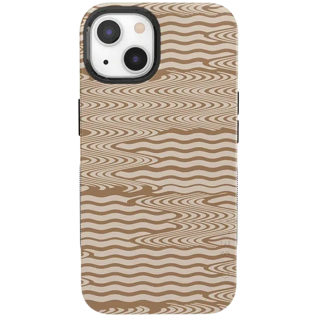 Mocha Ripple | Brown Waves Case iPhone Case get.casely Bold + MagSafe® iPhone 13