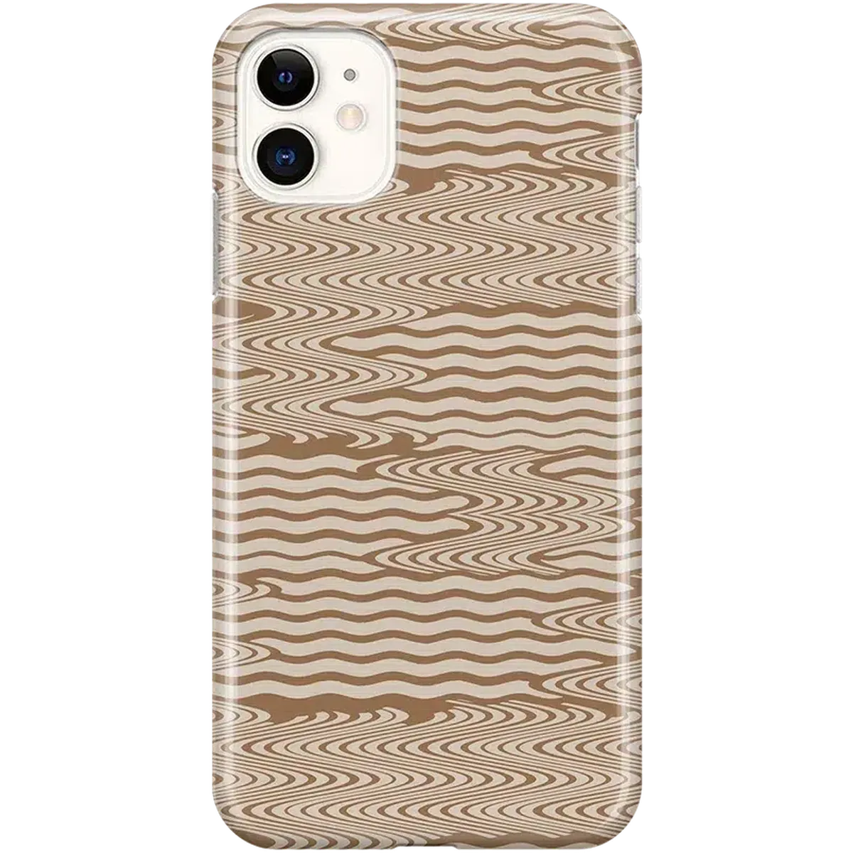 Mocha Ripple | Brown Waves Case iPhone Case get.casely Classic iPhone 11