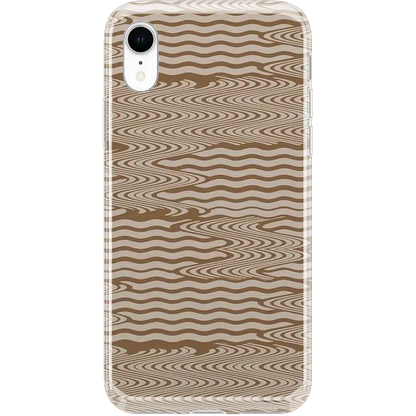 Mocha Ripple | Brown Waves Case iPhone Case get.casely Classic iPhone XR
