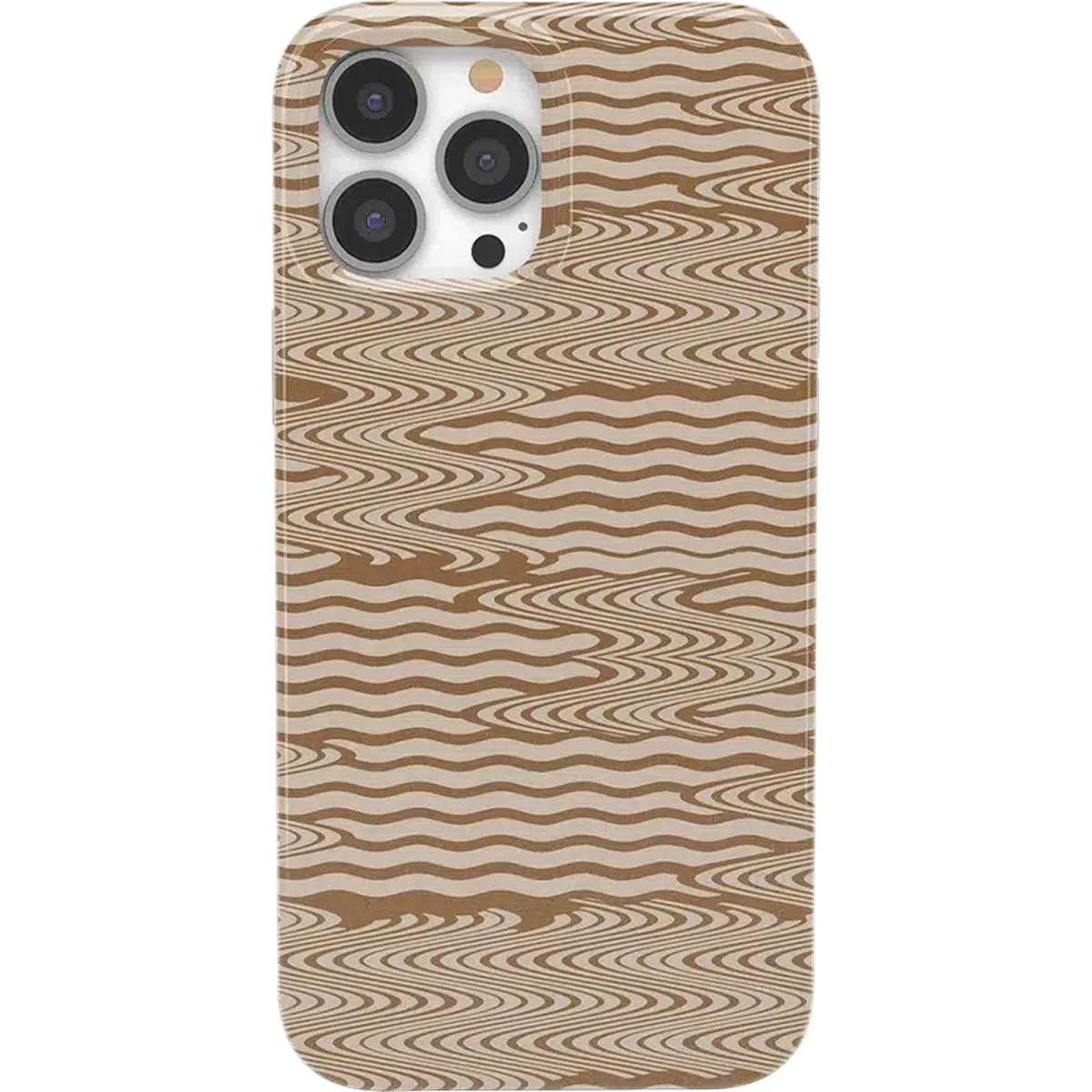 Mocha Ripple | Brown Waves Case iPhone Case get.casely Classic + MagSafe® iPhone 14 Pro Max