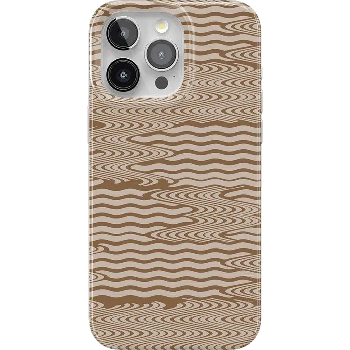Mocha Ripple | Brown Waves Case iPhone Case get.casely Classic + MagSafe® iPhone 15 Pro Max