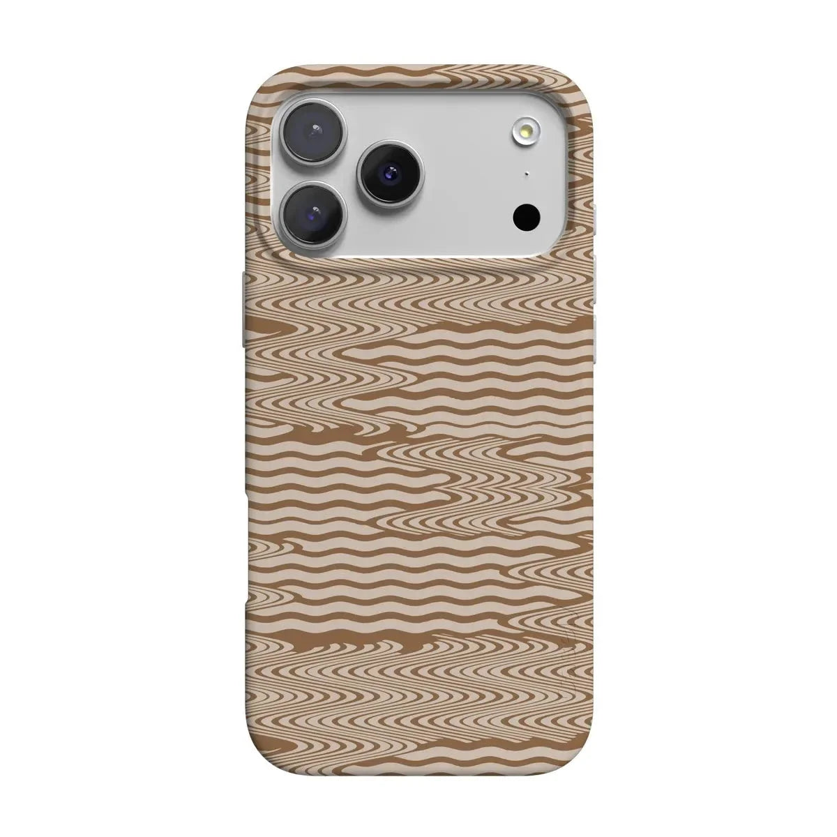 Mocha Ripple | Brown Waves Case iPhone Case get.casely Classic + MagSafe® iPhone 17 Pro Max