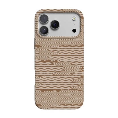 Mocha Ripple | Brown Waves Case iPhone Case get.casely Classic + MagSafe® iPhone 17 Pro Max