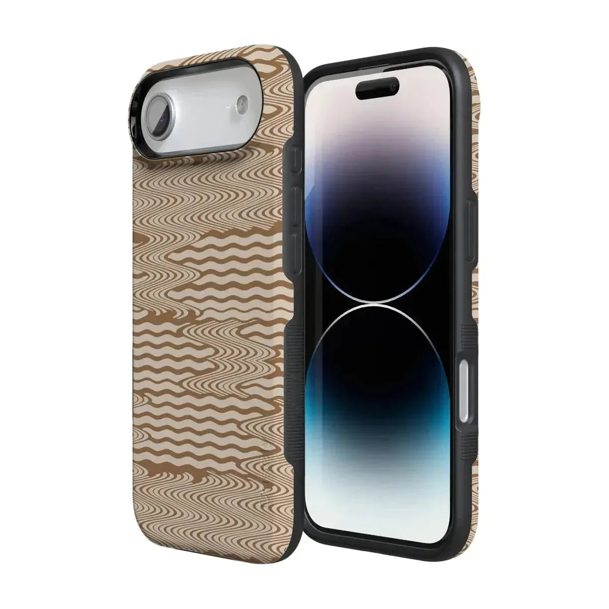 Mocha Ripple | Brown Waves Case iPhone Case get.casely