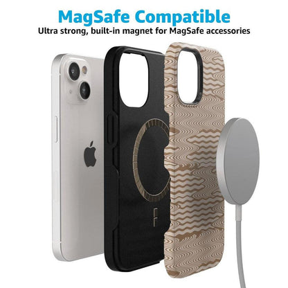 Mocha Ripple | Brown Waves Case iPhone Case get.casely