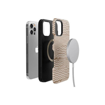 Mocha Ripple | Brown Waves Case iPhone Case get.casely