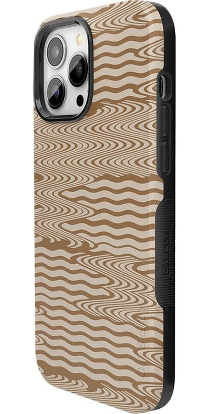 Mocha Ripple | Brown Waves Case iPhone Case get.casely