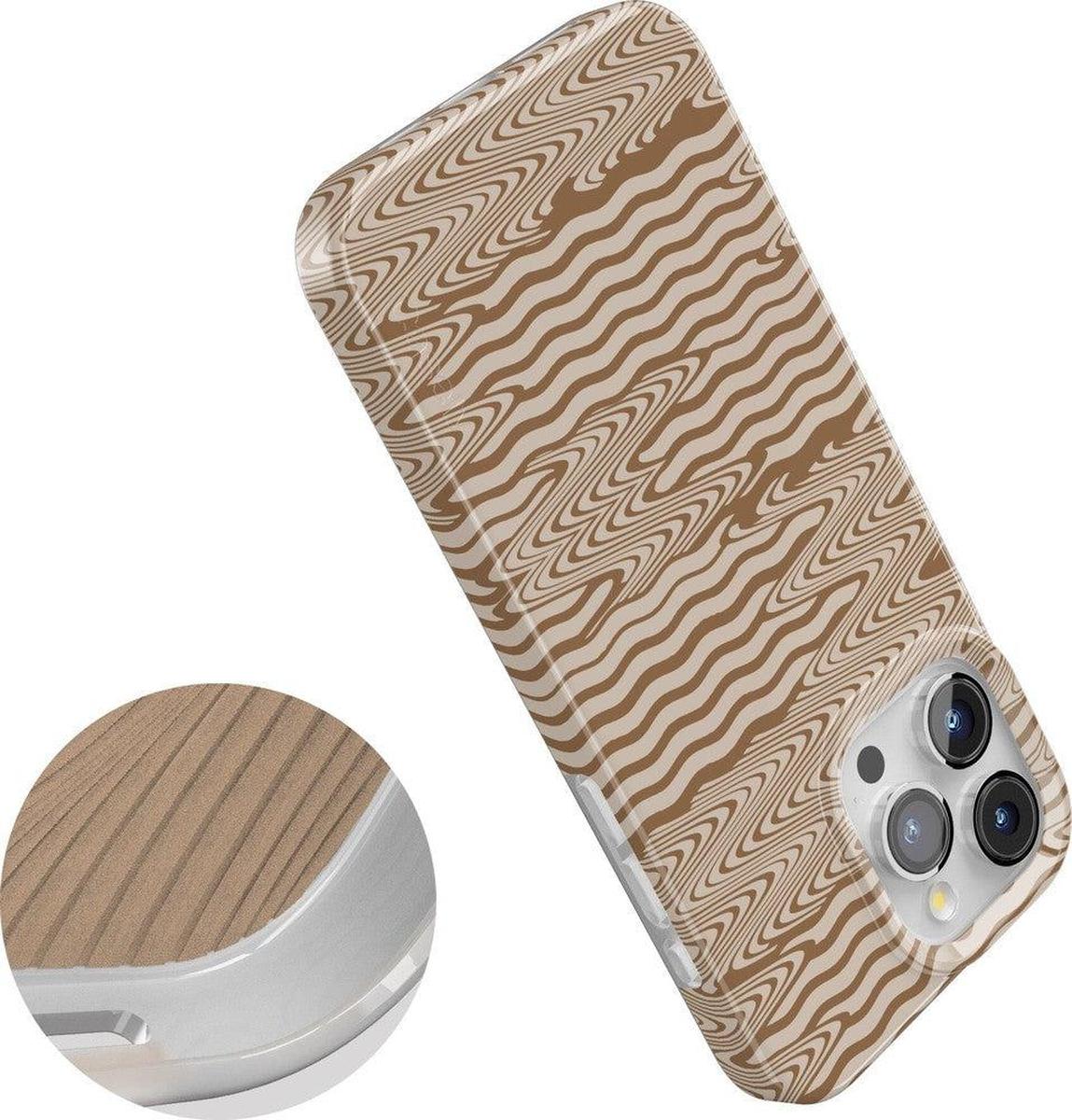 Mocha Ripple | Brown Waves Case iPhone Case get.casely