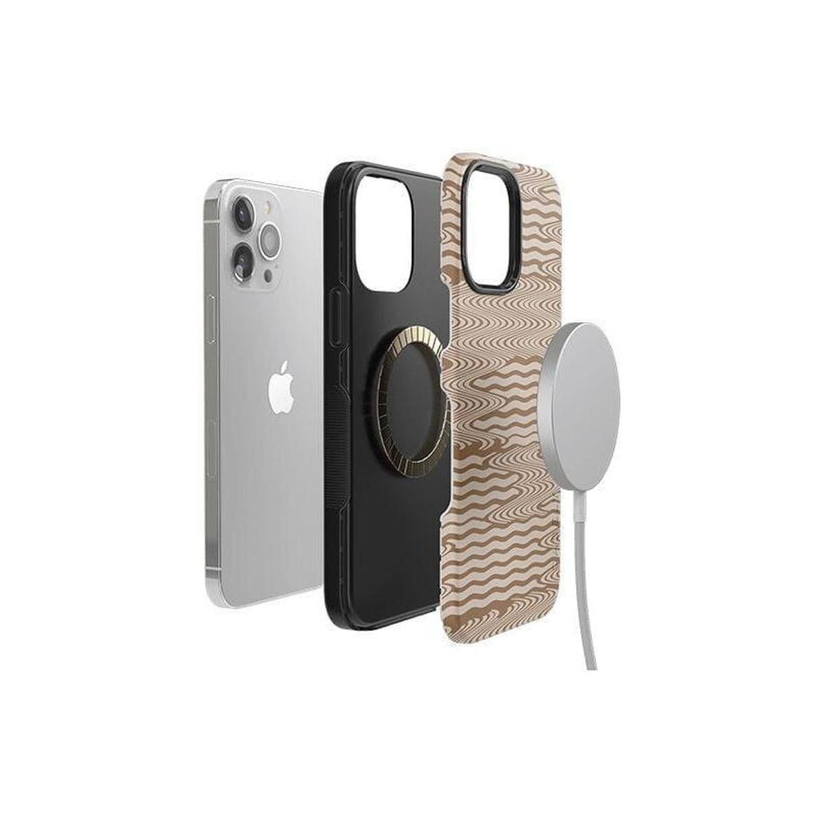 Mocha Ripple | Brown Waves Case iPhone Case get.casely