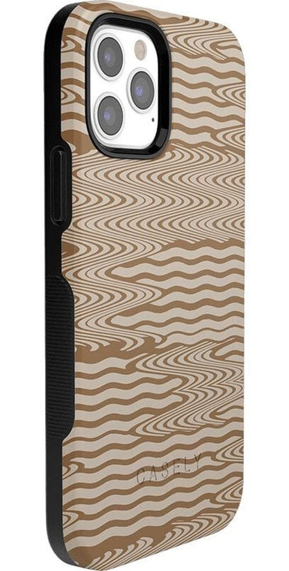 Mocha Ripple | Brown Waves Case iPhone Case get.casely