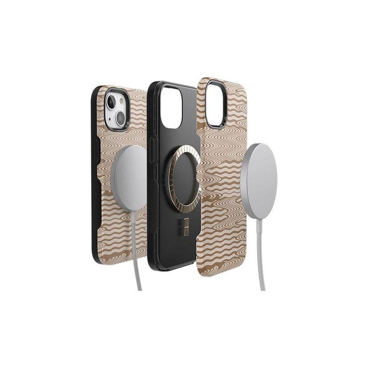 Mocha Ripple | Brown Waves Case iPhone Case get.casely