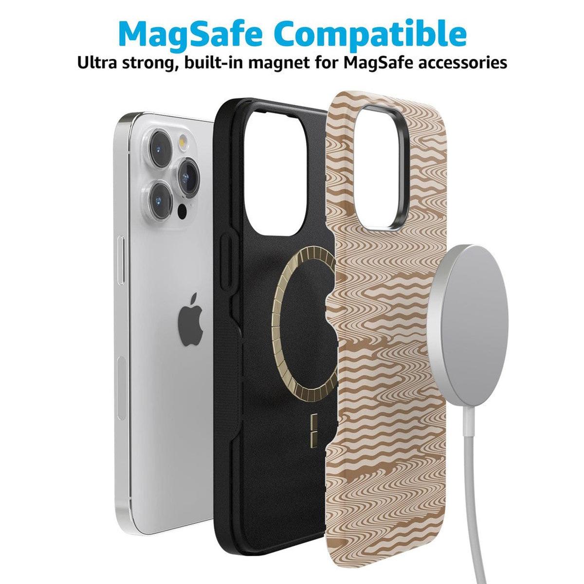 Mocha Ripple | Brown Waves Case iPhone Case get.casely
