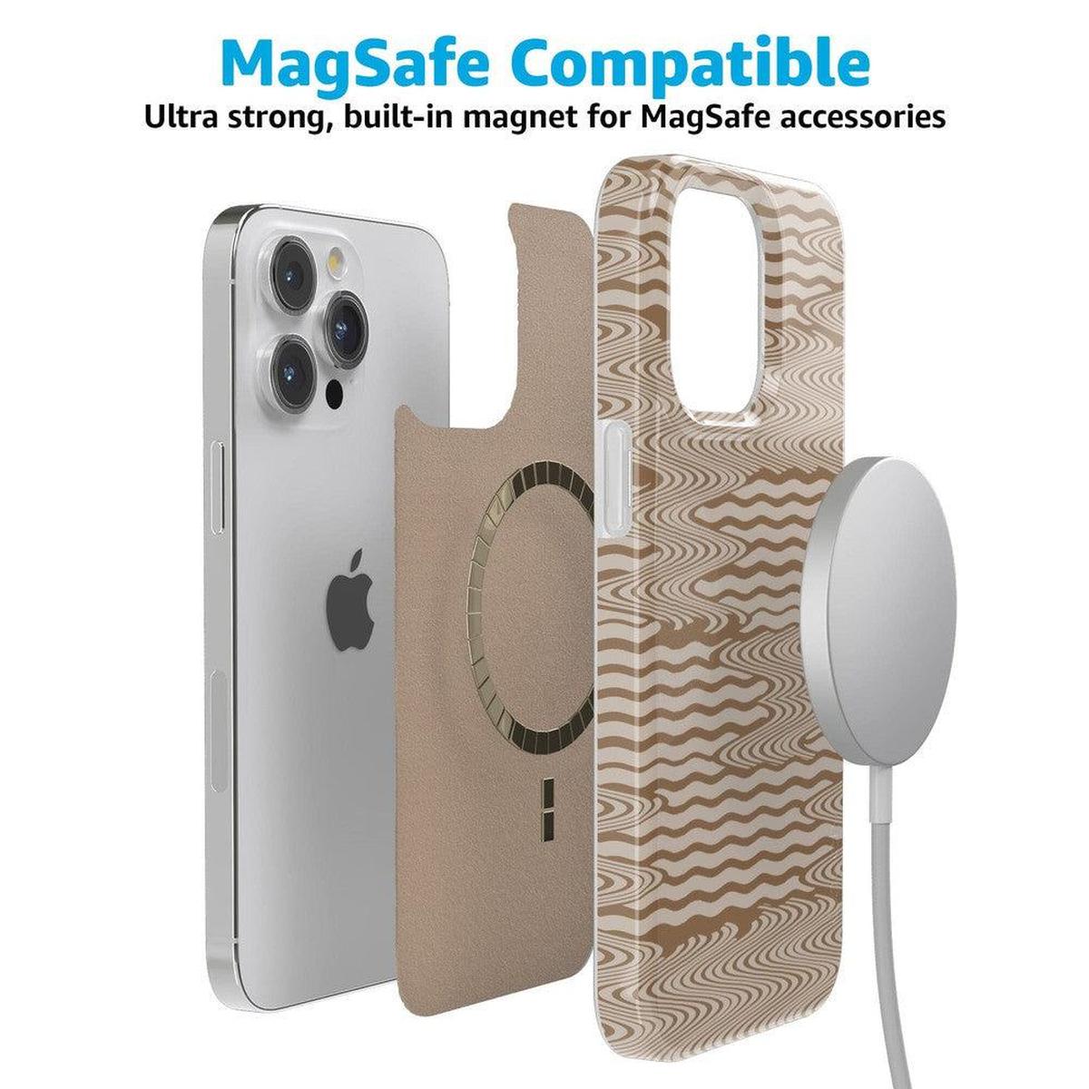 Mocha Ripple | Brown Waves Case iPhone Case get.casely