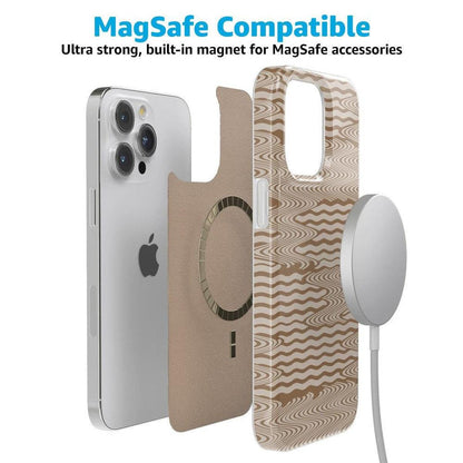 Mocha Ripple | Brown Waves Case iPhone Case get.casely