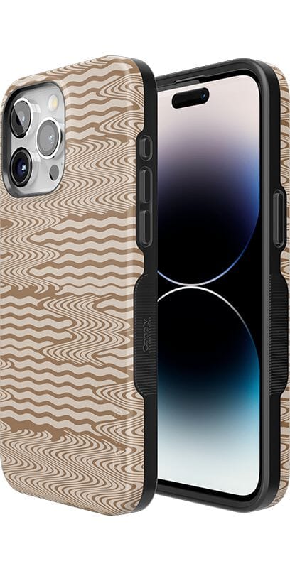 Mocha Ripple | Brown Waves Case iPhone Case get.casely