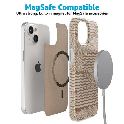 Mocha Ripple | Brown Waves Case iPhone Case get.casely