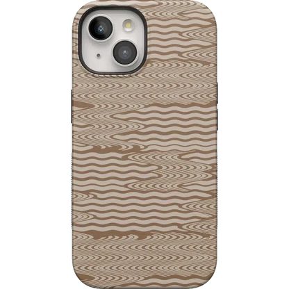 Mocha Ripple | Brown Waves Case iPhone Case get.casely