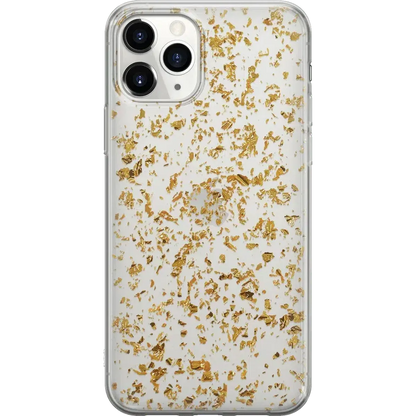 Morning Sparkle | Rose and Gold Flaked Clear Case iPhone Case get.casely Classic iPhone 11 Pro Max