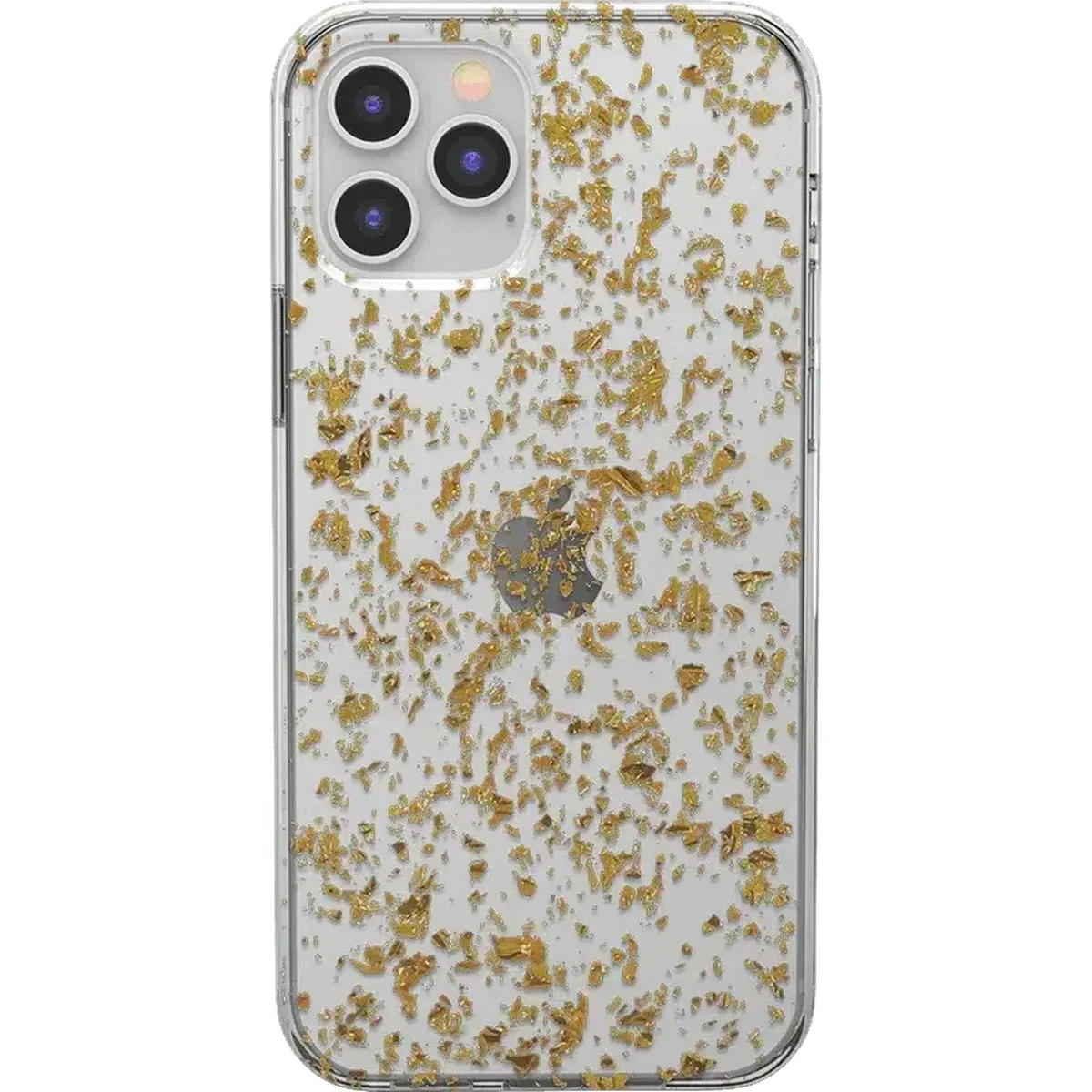 Morning Sparkle | Rose and Gold Flaked Clear Case iPhone Case get.casely Classic iPhone 12 Pro Max