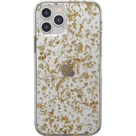 Morning Sparkle | Rose and Gold Flaked Clear Case iPhone Case get.casely Classic iPhone 12 Pro Max