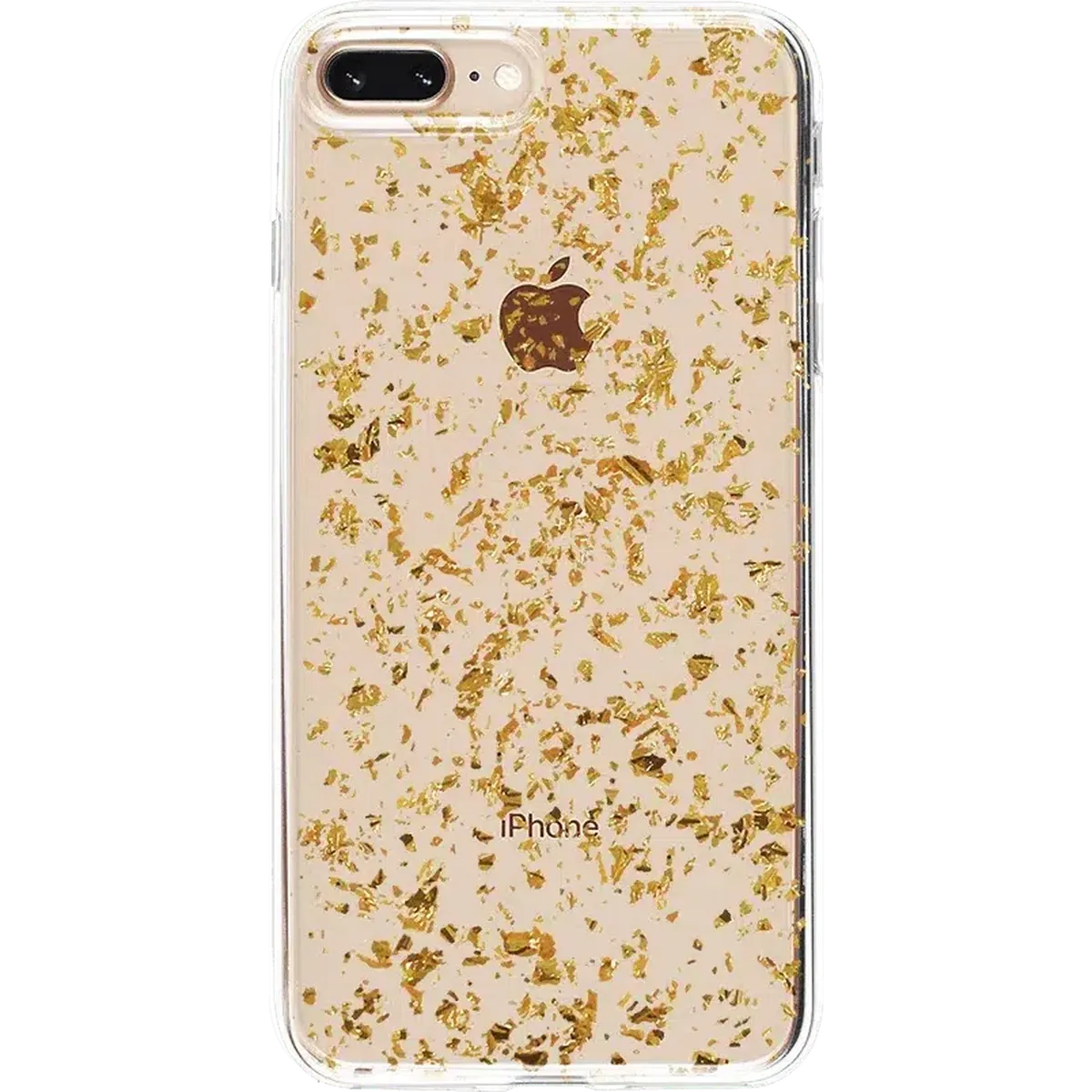 Morning Sparkle | Rose and Gold Flaked Clear Case iPhone Case get.casely Classic iPhone 6/7/8 Plus