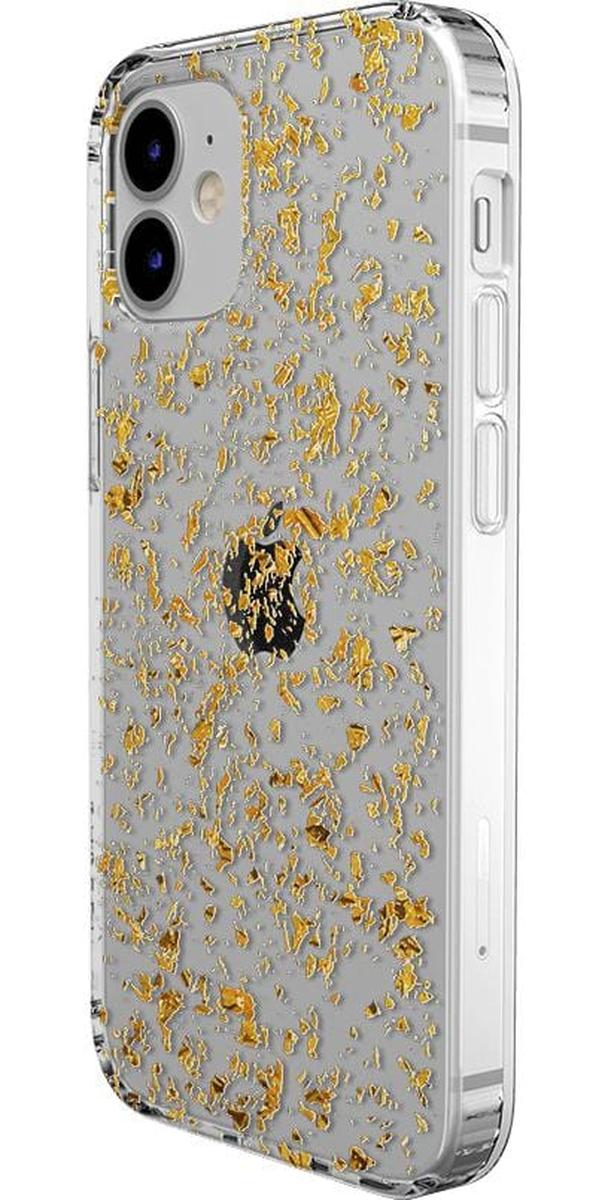 Morning Sparkle | Rose and Gold Flaked Clear Case iPhone Case get.casely