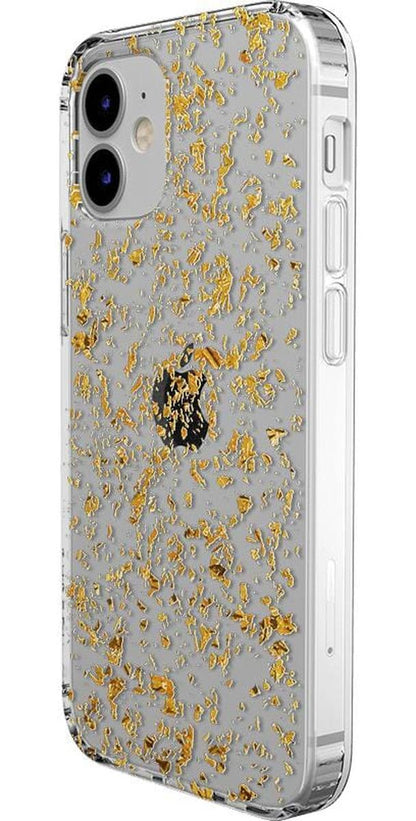 Morning Sparkle | Rose and Gold Flaked Clear Case iPhone Case get.casely