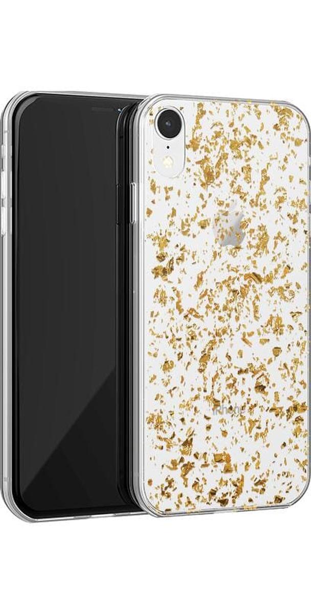 Morning Sparkle | Rose and Gold Flaked Clear Case iPhone Case get.casely