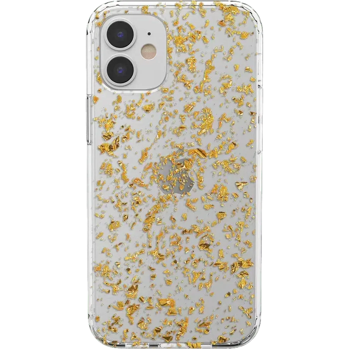 Morning Sparkle | Rose and Gold Flaked Clear Case iPhone Case get.casely