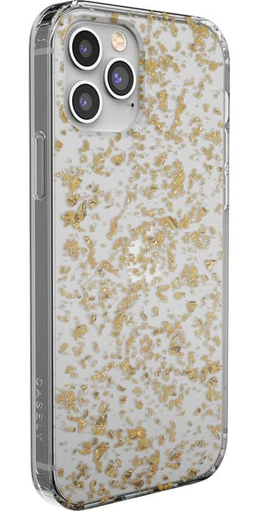 Morning Sparkle | Rose and Gold Flaked Clear Case iPhone Case get.casely