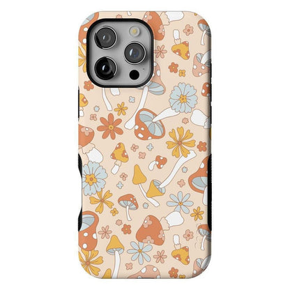 Mushroom Magic | Retro Floral Case iPhone Case get.casely Bold + MagSafe® iPhone 16 Pro