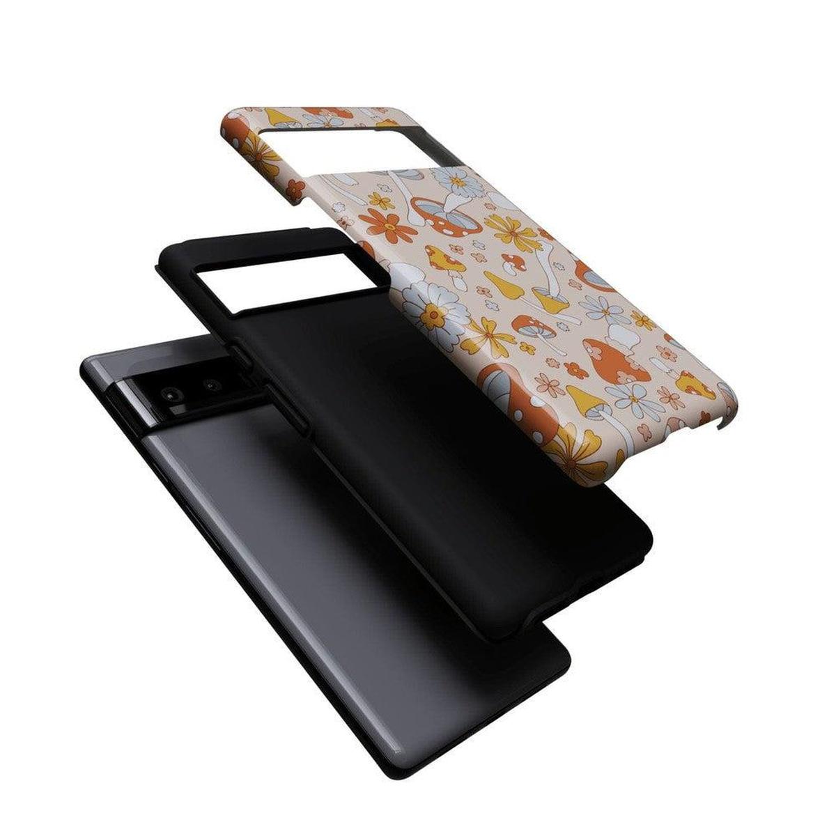 Mushroom Magic | Retro Floral Google Pixel Case Google Pixel Case Casetry