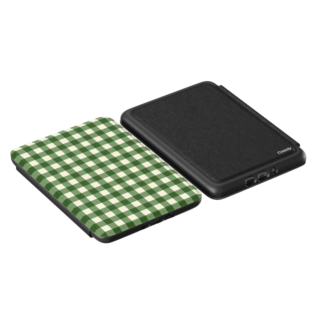 Checked Twice | Green Plaid Kindle Case