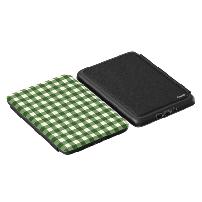 Checked Twice | Green Plaid Kindle Case