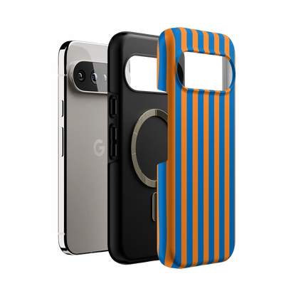 Go New York | Blue & Orange Stripes Case