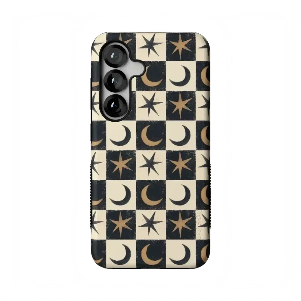 Mystic Moonstar | Black Celestial Case Phone Case get.casely Bold Flex + MagSafe® Galaxy S25