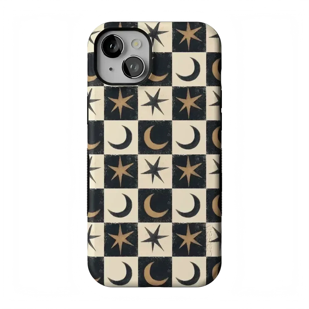 Mystic Moonstar | Black Celestial Case Phone Case get.casely Bold Flex + MagSafe® iPhone 15 Plus