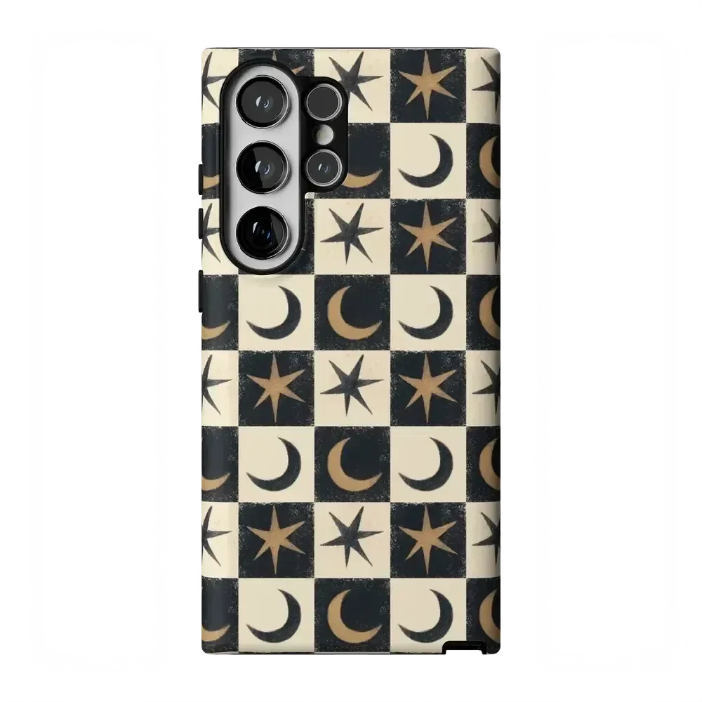 Mystic Moonstar | Black Celestial Case Phone Case get.casely Essential Galaxy S23 Ultra