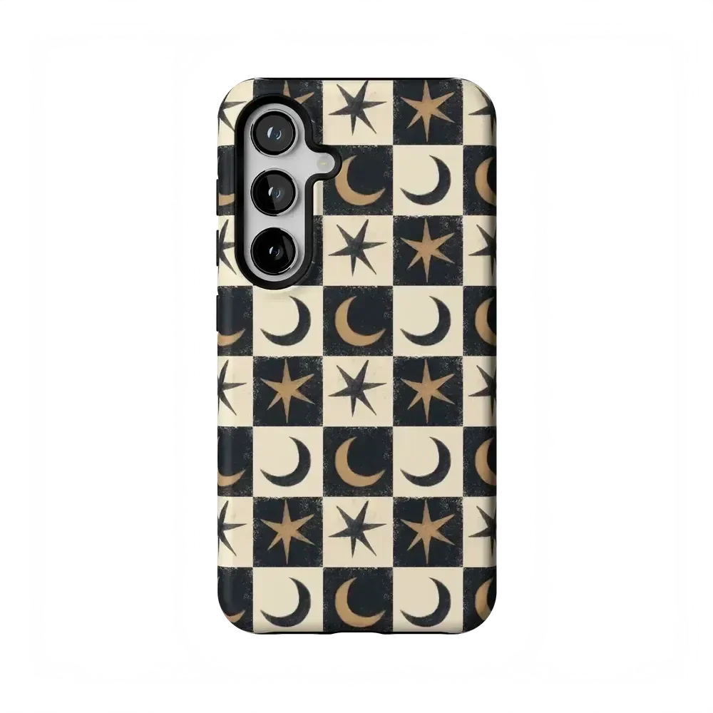 Mystic Moonstar | Black Celestial Case Phone Case get.casely Essential Galaxy S24
