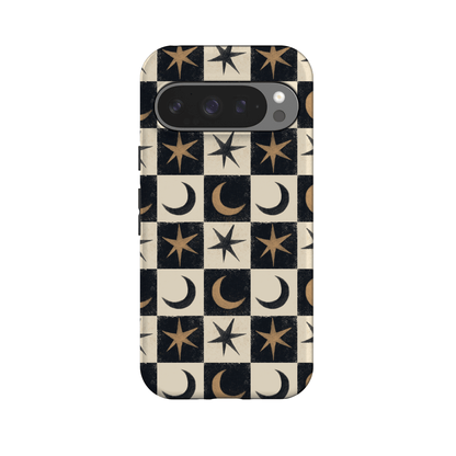 Mystic Moonstar | Black Celestial Case Phone Case get.casely Essential + MagSafe® Google Pixel 10 Pro