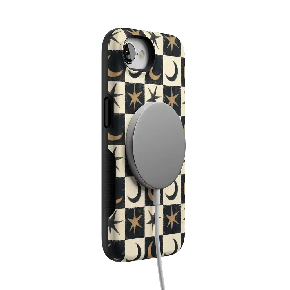 Mystic Moonstar | Black Celestial Case Phone Case get.casely