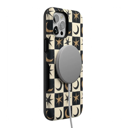 Mystic Moonstar | Black Celestial Case Phone Case get.casely