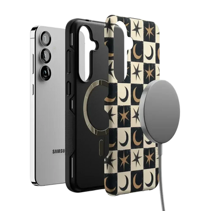 Mystic Moonstar | Black Celestial Case Phone Case get.casely
