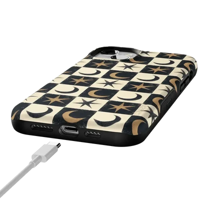Mystic Moonstar | Black Celestial Case Phone Case get.casely