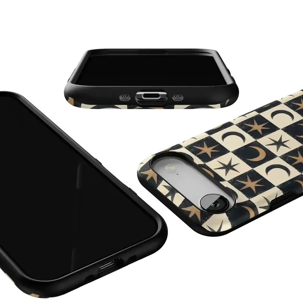 Mystic Moonstar | Black Celestial Case Phone Case get.casely
